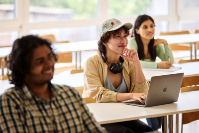 students sitting in a classroom